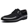 Fashion Casual Business Shoes for Men Point Toe Men Dress Buckle Shoes Luxury Men's  Wedding Formal Shoes Derby Party Oxford Footwear