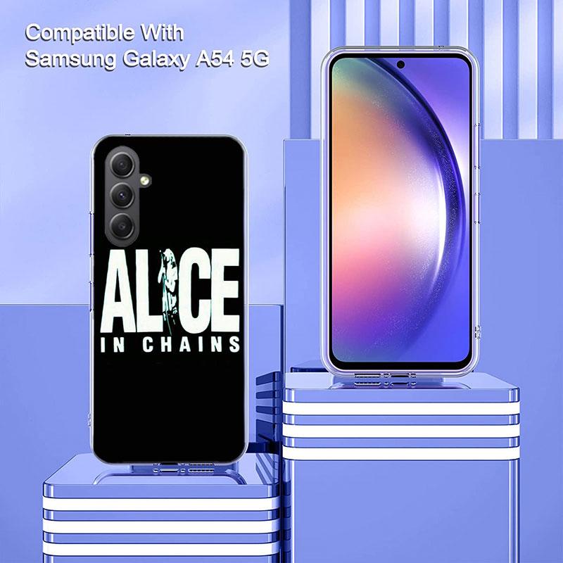 Rock Band Alice In Chains Phone Case for Samsung A17 A37 A57 A07 A16 A26 A36 A56 A06 A02S A12 A22 A32 A52S A04S A14 A24 A34 A54