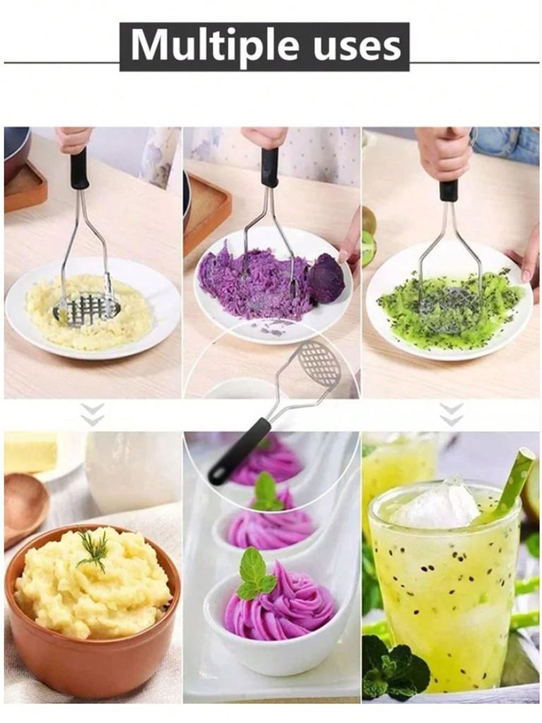 1/2/3 шт. Картофельные толкушки из нержавеющей стали, толкушки для пюре, фиолетового батата, тыквы, терки, инструменты, измельчители, кухонные принадлежности