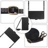 Leather Wallet Flip Case For Doogee N55 Plus N60 Pro Note 58 59 56 56x with Card Slots, Zipper Pocket, Crossbody Strap and Wristlet