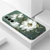 Потрясающий чехол-бампер с магнолией для Samsung Galaxy A57 A37 A17 A56 A36 A26 A16 A06 A55 A35 A25 A15 A05 4G 5G Пленка Жесткий чехол
