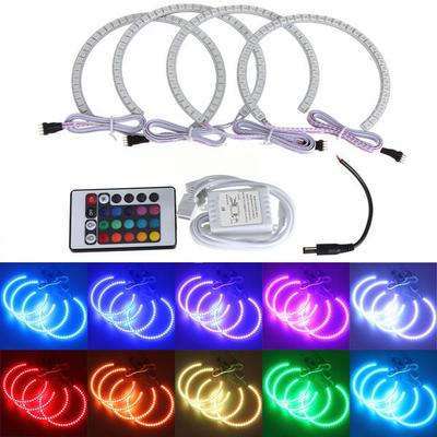 BMW E36 E38 E39 E46 RGB Angel Eyes комплект колец + пульт дистанционного управления, 12 В, для бездорожья