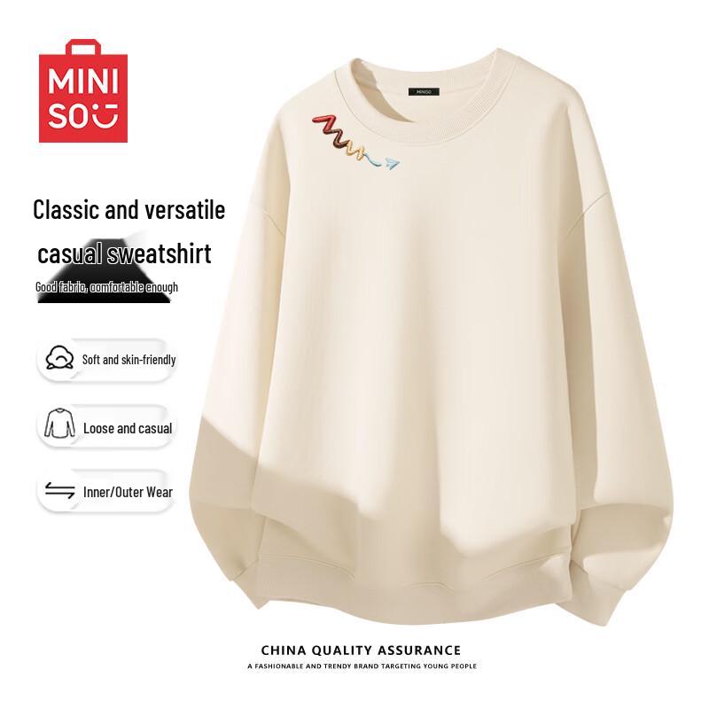 MINISO Casual Crewneck Sweatshirt for Men