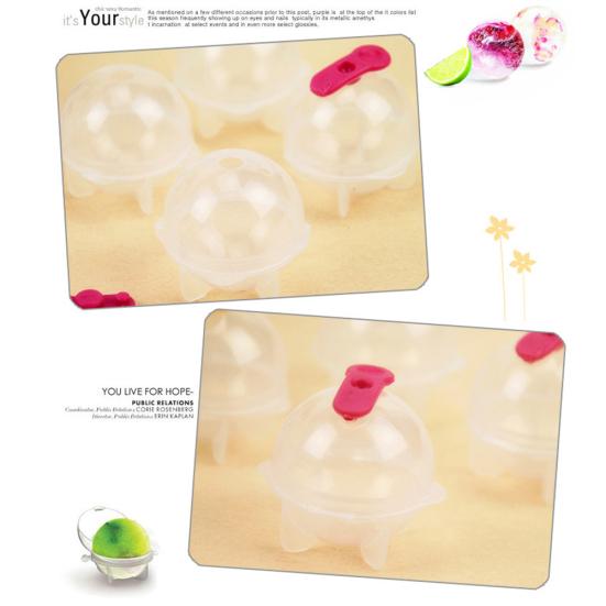 4шт круглый коктейль ледяной шар DIY виски крем куб плесень кухня