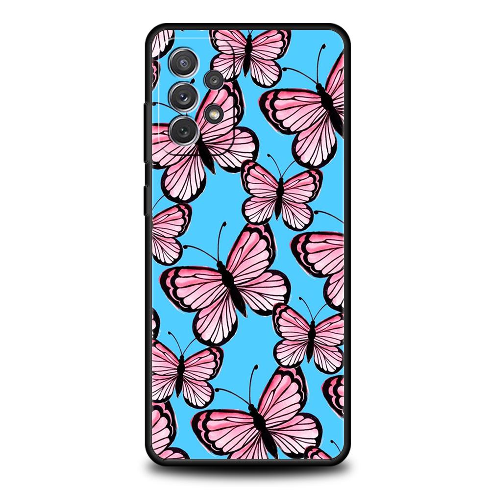 Чехол-бабочка с кристаллами для Samsung A24 A12 A14 A32 A50 A70 A20E A20S A10 A10S A22 A30 A40 A34 A54 A42 A52 5G A02S A04s A72