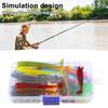 Fishing Lures Kit Sharp Fish Hook Design Realistic Looking Bright Colors Soft Lure Hard Minnow Crankbait Accessories