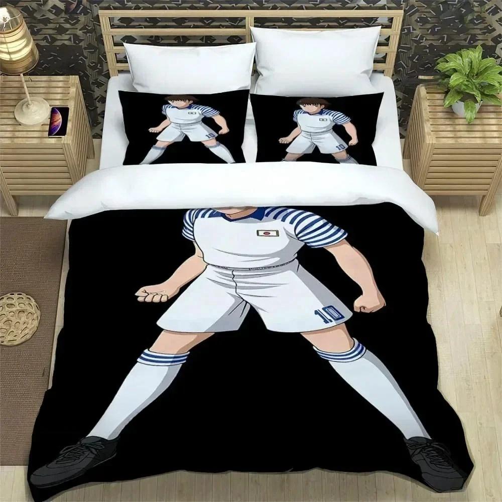 Новая коллекция постельного белья по аниме Captain Tsubasa Пододеяльник с наволочкой Размеры: Твин, Фулл, Квин, Кинг Постельное белье Домашний текстиль