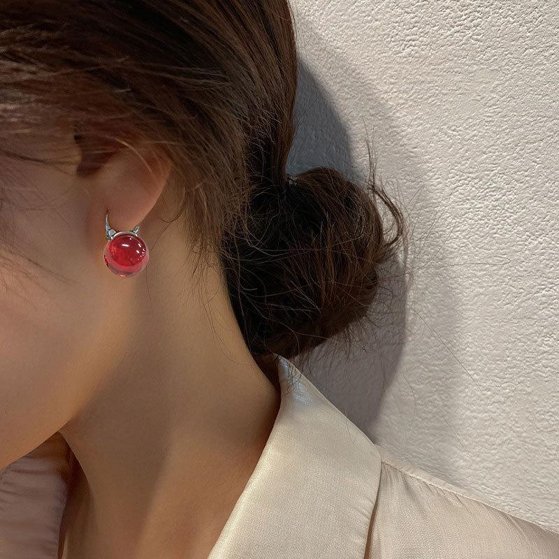 All-match Pearl Earrings Temperament High-end Earrings Korean Style