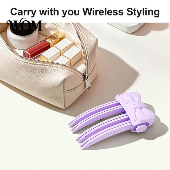 Flat Hair Volumizing Comb Electric Heated Volume Clip, 2 Heat Settings Styling Accessory Rechargeable Root Lift Bangs for Fine Ergonomic