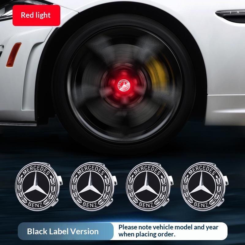 75mm suitable for Mercedes-Benz W204 W205 AMG E210 E214 W222 magnetic levitation LED lighting hub cap light key ring CQ1 QQ39