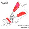 Heart-Shaped Wide-Angle Eyelash Curler with Comb - Makeup Tool for Curling False Lashes