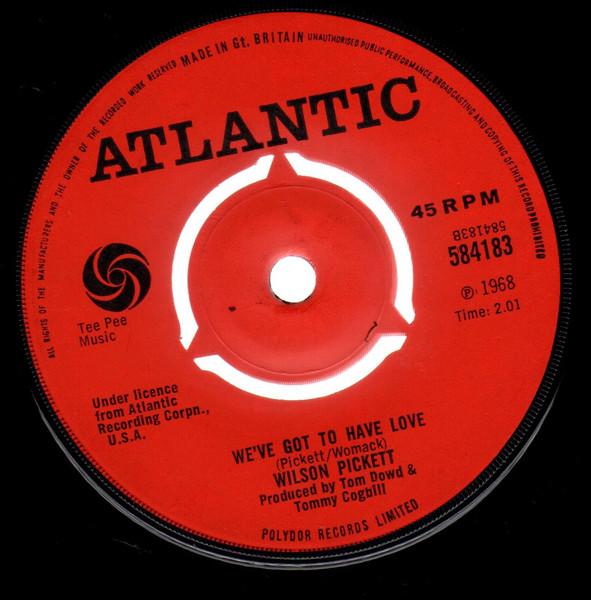 7-дюймовая пластинка WILSON PICKETT - She's Lookin' Good 584183 Atlantic 1968 UK Соул/Фанк Б/У