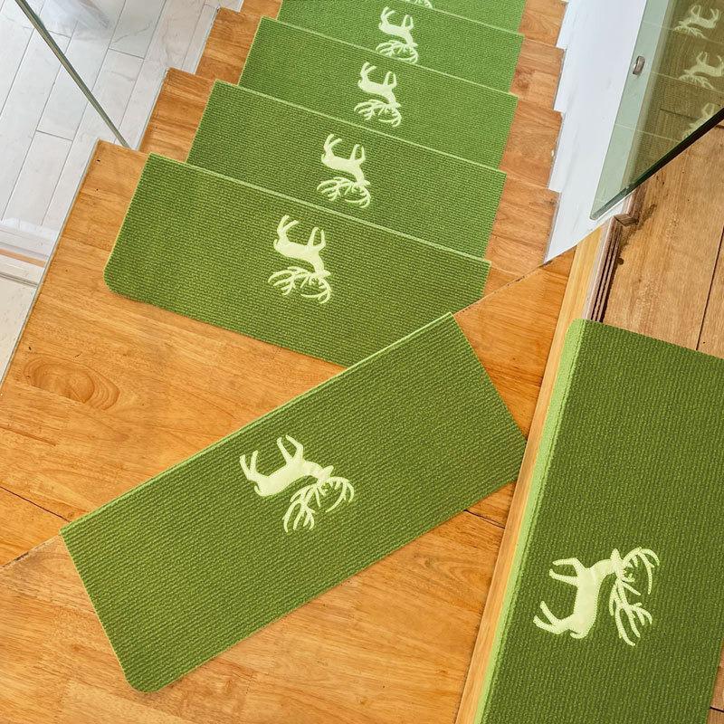 Светящиеся самоклеящиеся коврики на ступени лестницы - Соединяемые, без клея, коврики для защиты массива дерева