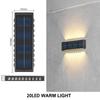 Solar Wall Lamp Outdoor Waterproof Solar Powered Light UP and Down Illuminate Home Garden Yard Decoration Outside Sunlights