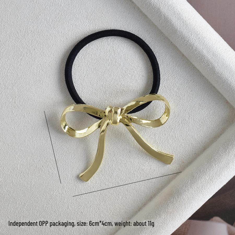 "U-Shaped Alloy Ponytail Headband: High-End, Cold Style, Seamless, Minimalist Hair Ring"