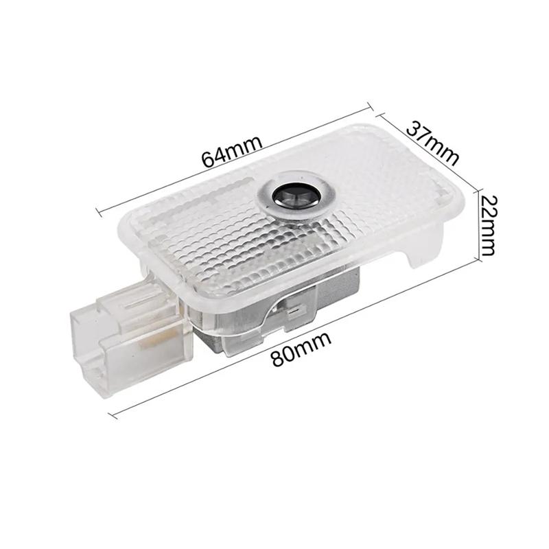 2Pcs LED Car Door Welcome Light Projector Courtesy Lamp Accessories For Subaru Forester SJ SK 2013 2014 2015 2016 2017 2018-2024