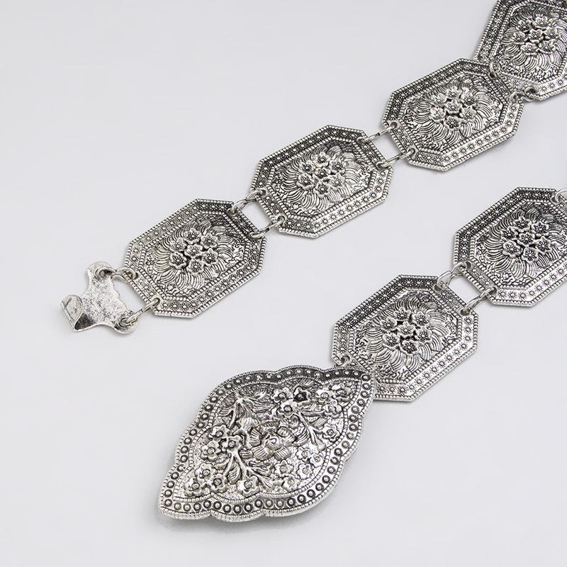 Женский ретро этнический металлический пояс-цепочка на талию для танца живота и украшения платья