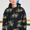 Мужские толстовки с капюшоном Li Ning All Over Print Loose Fit, черные AWDQ879-2