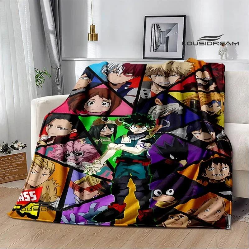 My Hero Academia Cartoon Printed Blanket Warm Flannel Blankets Soft and Comfortable Blanket Home Travel Blanket Birthday Gift