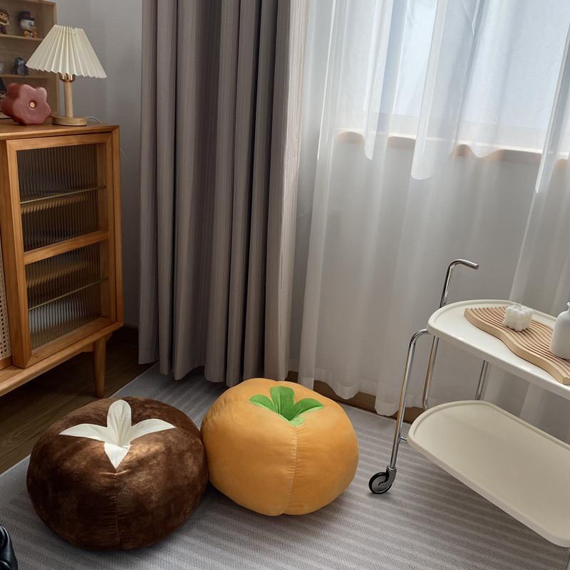 Round Tomato Pillow Vegetable Mushroom Persimmon Futon Plush Toy
