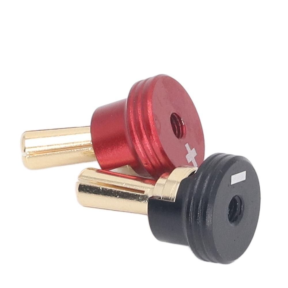 2 Pcs/Set 4/5mm RC Heatsink Banana Plugs Aluminum Alloy RC Heatsink Plug Grips Set  RC Cars
