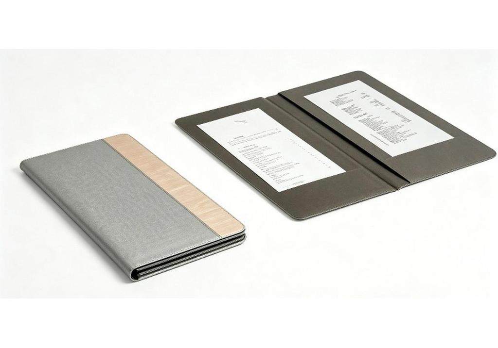 Custom High-End Hotel Guest Room Leather Wood Grain Tissue Box & Service Tray