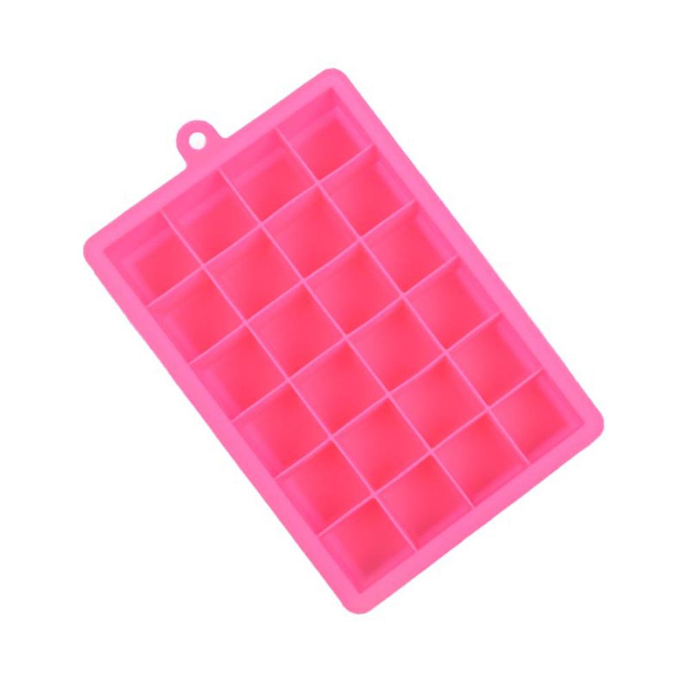 24 Silicone Ice Cube Tray Molds DIY Desert Cocktail Maker Square Mould