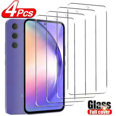 4 шт. закаленное стекло для Samsung Galaxy A54 A53 A52 A51 A71 A34 A14 A24 A33 A22 A23 A70 A73 A12 A13 A32 4G 5G Защитная пленка для экрана