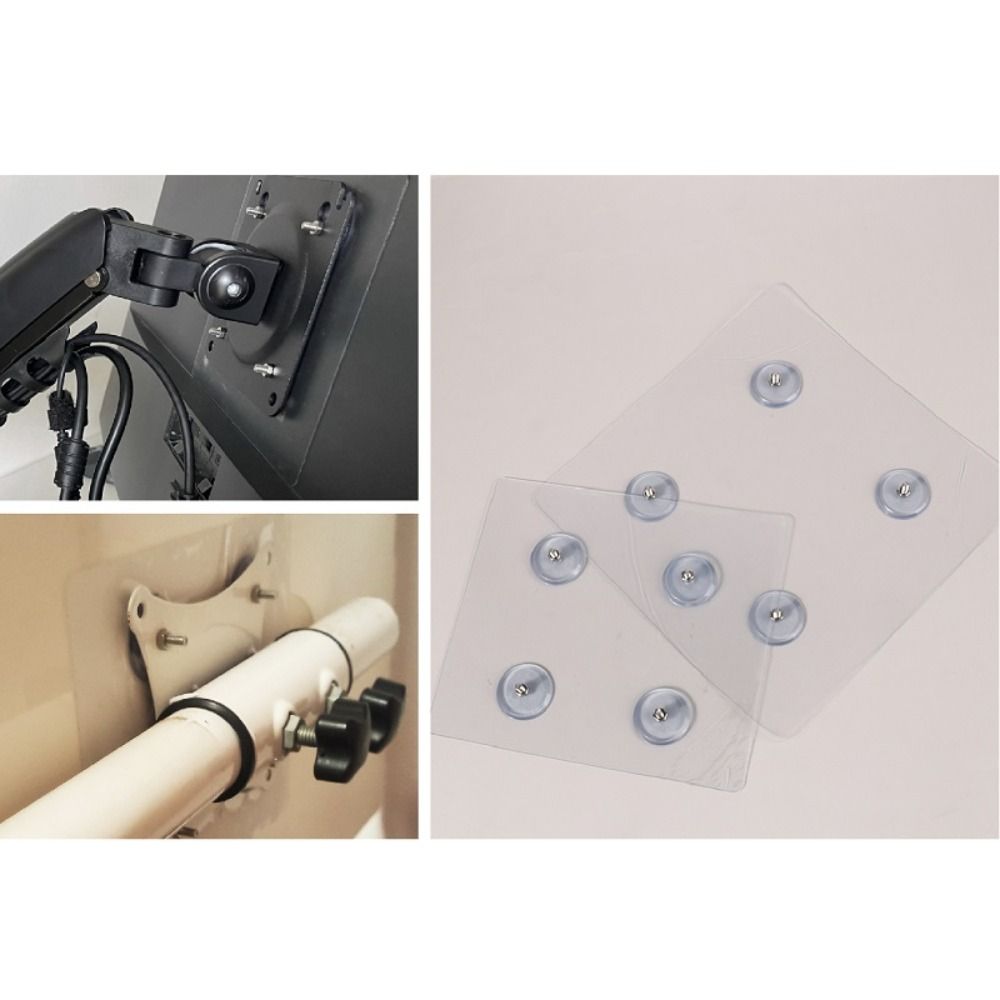 Self Adhesive Monitor Mount Adapter Plate No Drill Screen Bracket Back Plate Desktop Monitor