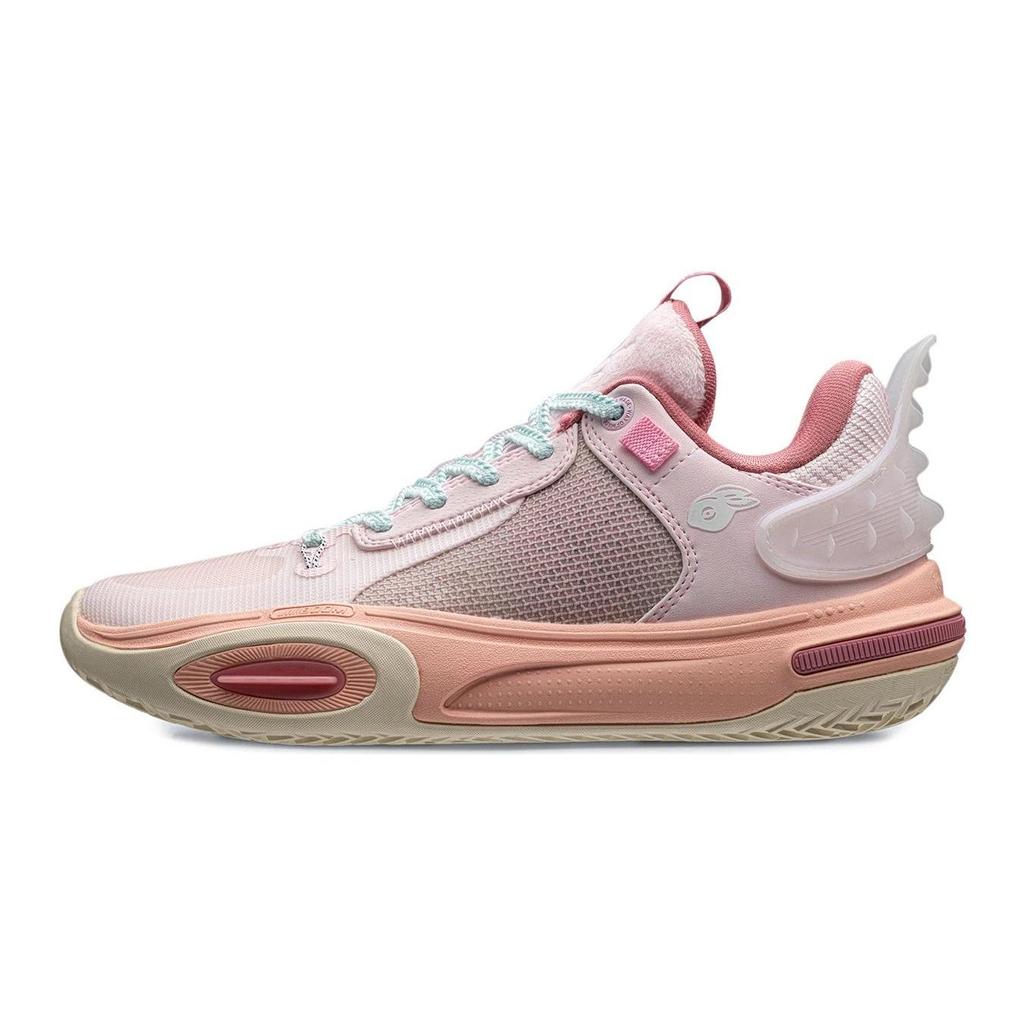 Li Ning All City 11 Youth Version Durable Breathable Low Top Basketball Shoes Kids Sneakers Rose-Pink ABPT005-5