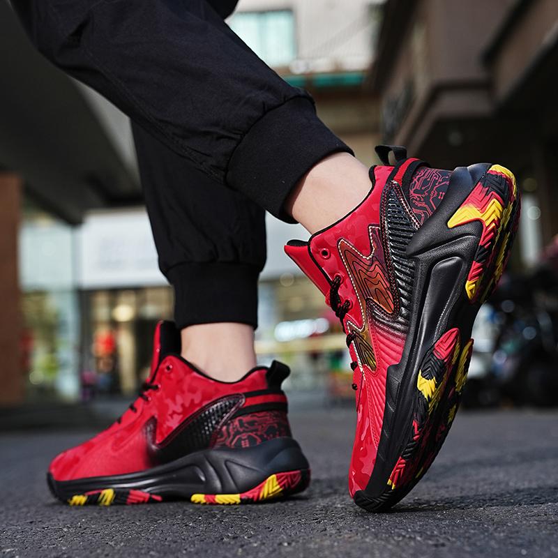 Модные мужские баскетбольные кроссовки с амортизацией, персонализированный дизайн, кроссовки для тренировок спортсменов, легкая спортивная обувь, повседневные удобные кроссовки 36-46