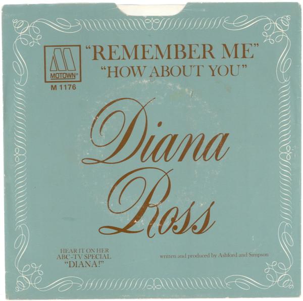 7inch Record DIANA ROSS - Remember Me / How About You M1176 Motown 1970 US Soul/Funk Used