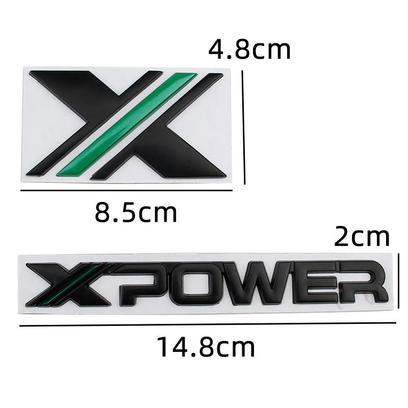 Car Modification MG6X-POWER Car Logo X Logo Metal Body Side Standard Installation Suitable for MG 6/5