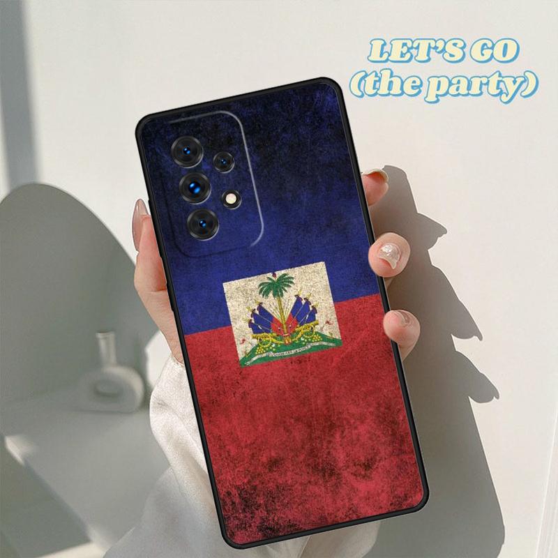 Haiti Haitian Flag phone case For Samsung Galaxy A42 A31 A40 A51 A71 A32 A80 A91 A52 A72 A73 A20e A21S A50 A70 A11 A12 Cover