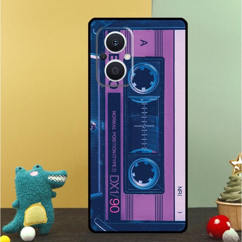 Ретро-чехол в виде VHS-кассеты для OPPO Reno 15 15F 14 13 12 11 10 Pro 14F 13F 12F 11F 8T OPPO Find X9 X8 X6 Pro