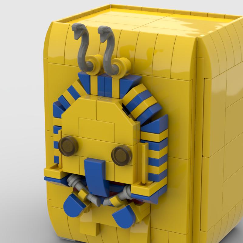 Нетоксичный Moc Средневековый Древний Египет Археологический Мумия Фараон Строительные Блоки Игрушка Квадратная Голова 3D Ручной Работы Зомби Вампир