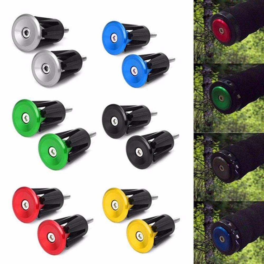 Fashion Lock-On Cycling Aluminum Alloy Bike Handle End Plugs Handle Bar Cap  Handlebar Grips Covers