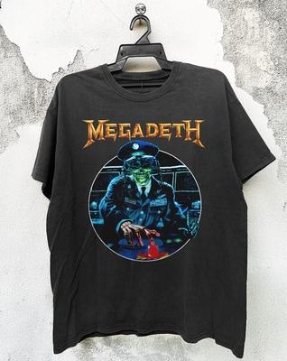 ГОРЯЧИЙ! Новая черная unisex футболка Megadeth Rust In Peace 1990 года, размеры S-5XL