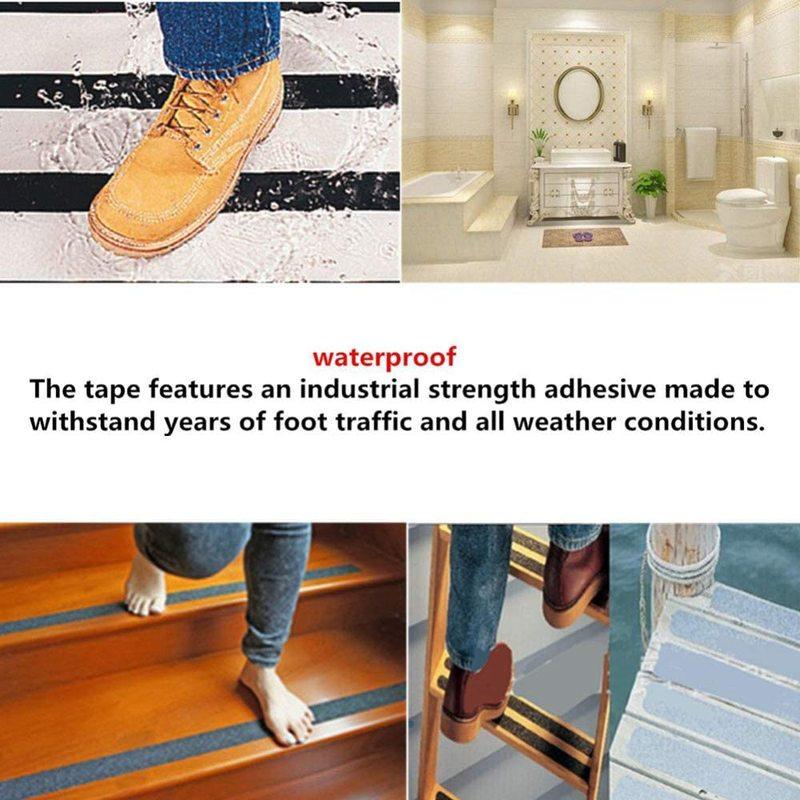 Abrasive Anti Slip Tape Black Grip Tape Anti Slip Tape For Stairs Indoor Waterproof Stair Steps