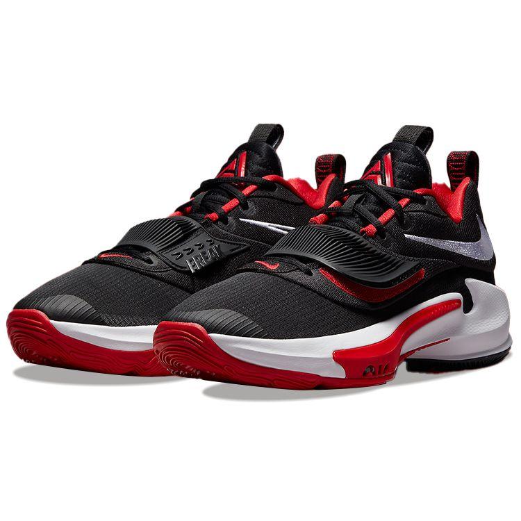 Nike Кроссовки мужские Zoom Freak 3 Bred Черный Университетский Красный Белый DA0694-003