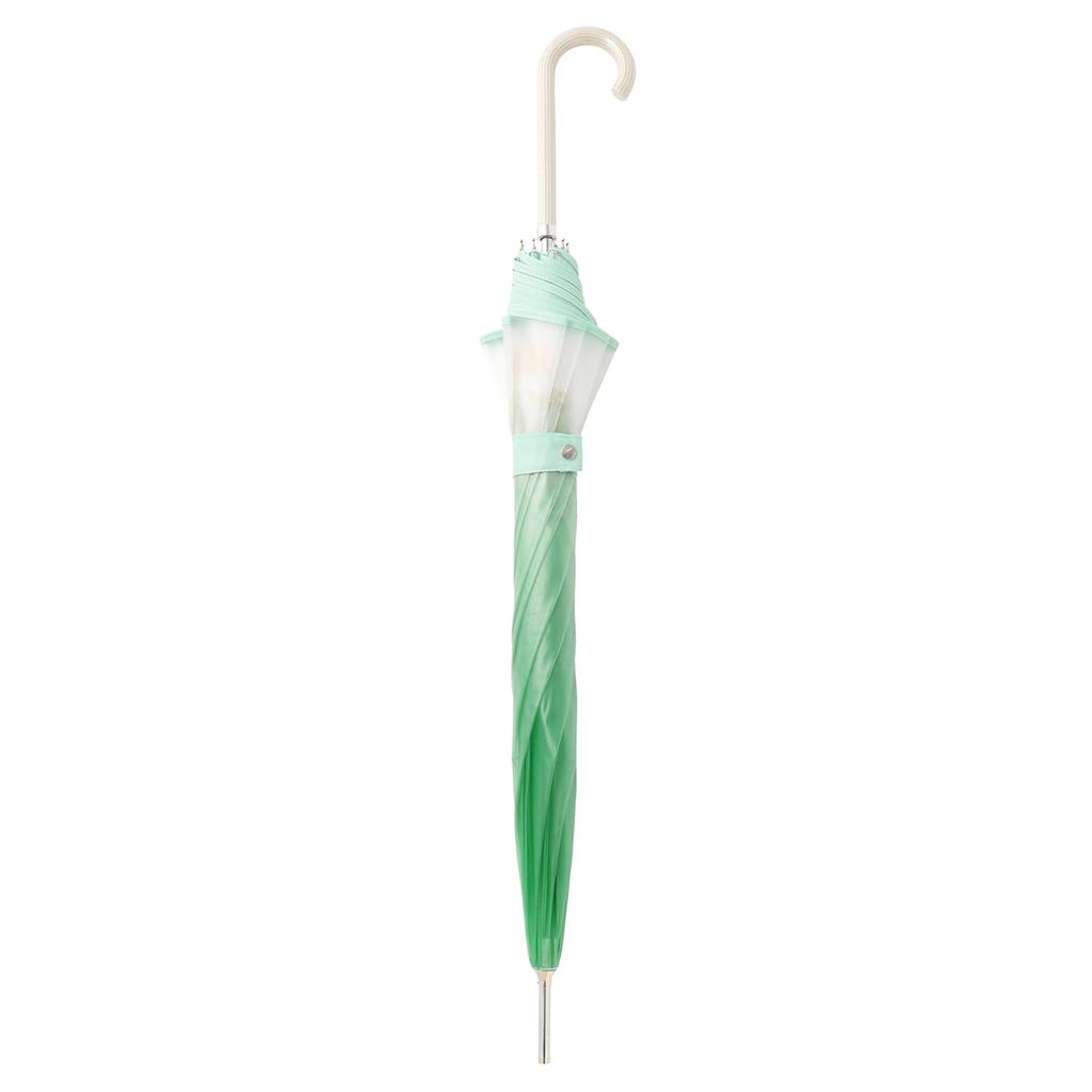 MOONBAT Paul & Joe Long Rain Umbrella Vinyl Umbrella Gradient Green 21-113-11118-00