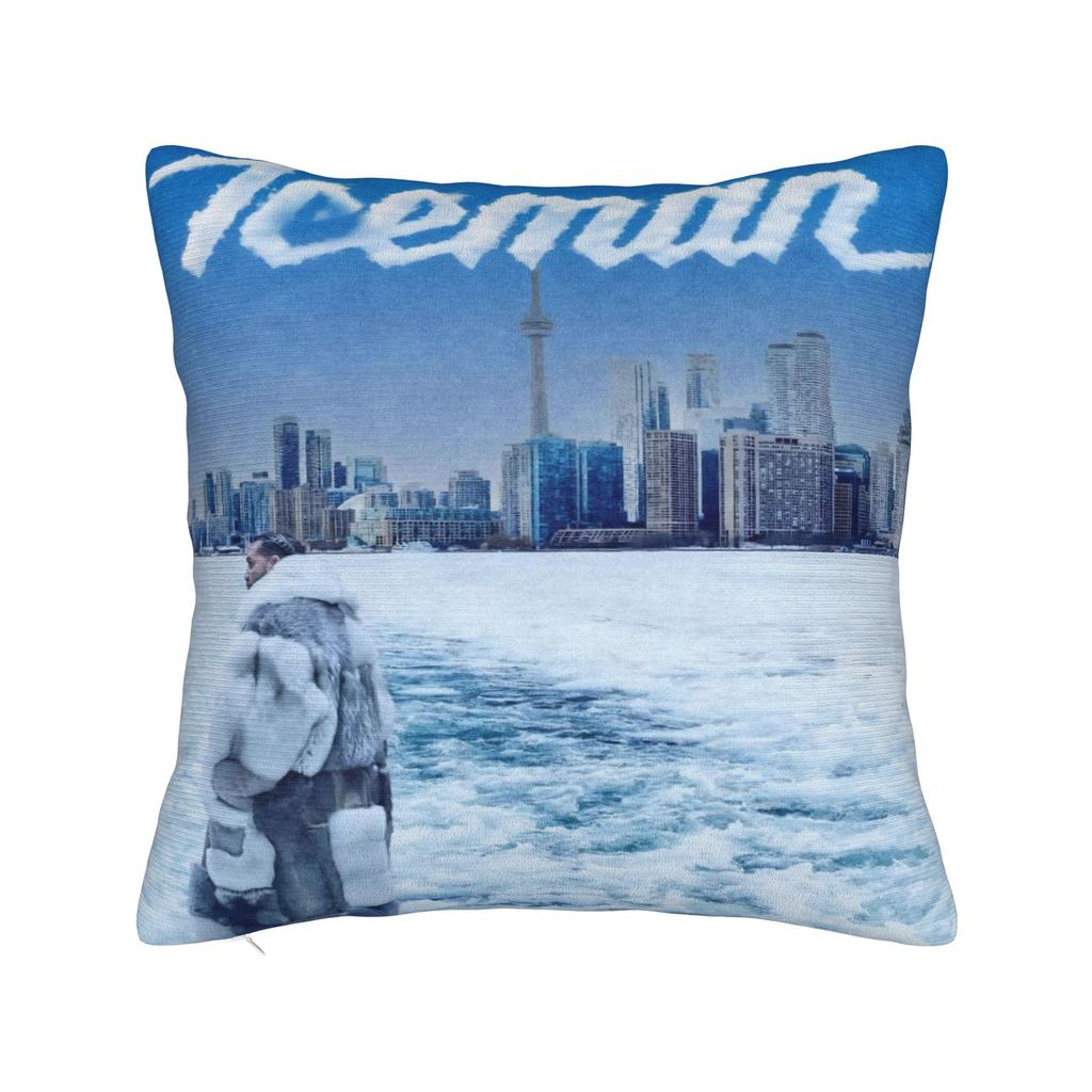 Decorative Pillow Covers Drake Iceman Album Merch Seat Pillow Case Cover Zipper Multi Size