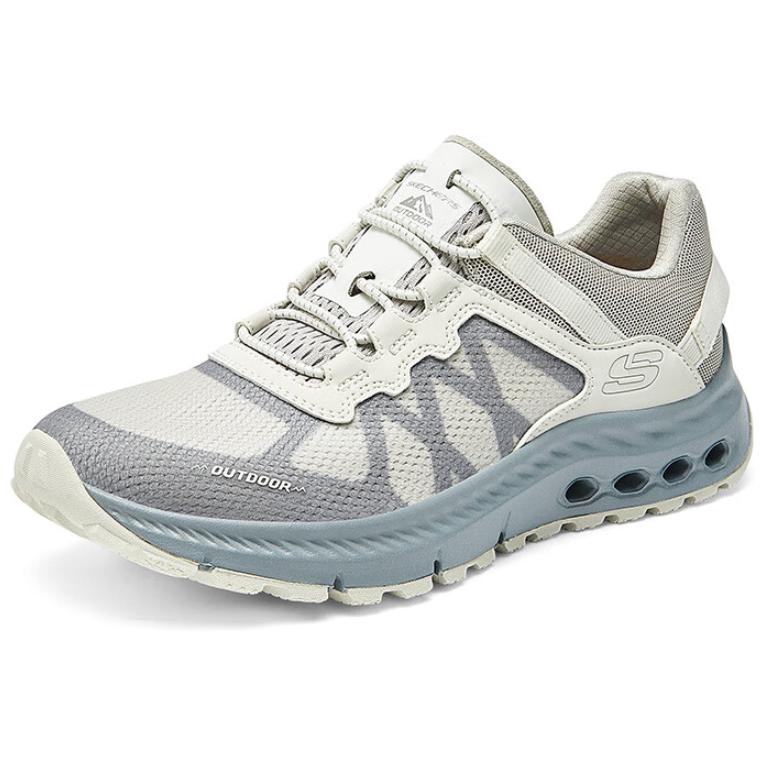 Skechers Скользящий шаг Комфортные Универсальные Прочные Дышащие Низкие Уличные Функциональные Ботинки Женская обувь Светло-серый 180152-OWGR