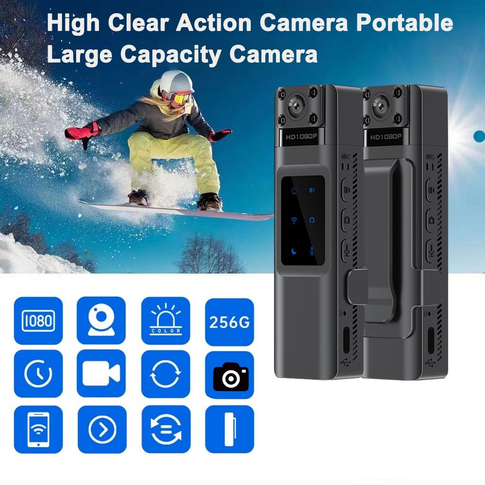 High Clear Action Camera Portable Large Capacity Camera with WiFi Module Compact Size Camcorder