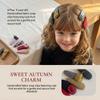 Cute Plaid Hairpin Set Bear Baby Hair Clips Unique Fabric Fruit Hair Clip  Kids