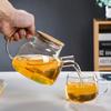 1/1.8LTransparent Borosilicate Glass Teapot Water Jug Heat-Resistant Large Capacity Kung Fu Kettle Home Flower Tea Pot Tea Set
