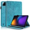 Чехол для Xiaomi POCO Pad X1 11,2 дюйма, тисненная кожа PU с рисунком дерева, кошелек-книжка, чехол для планшета POCO Pad X1 Capa