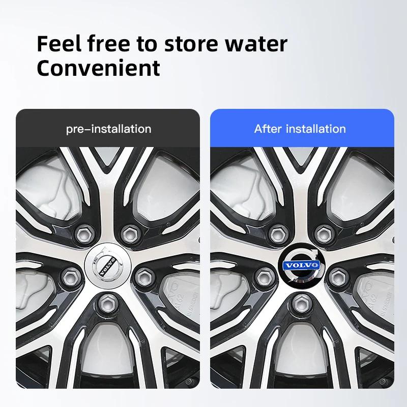 4 шт. 64 мм Колпачок ступицы колеса Volvo Значок Наклейка Автоаксессуары Для Volvo S40 S60 S80L XC60 XC90 V40 V60 V50 V90