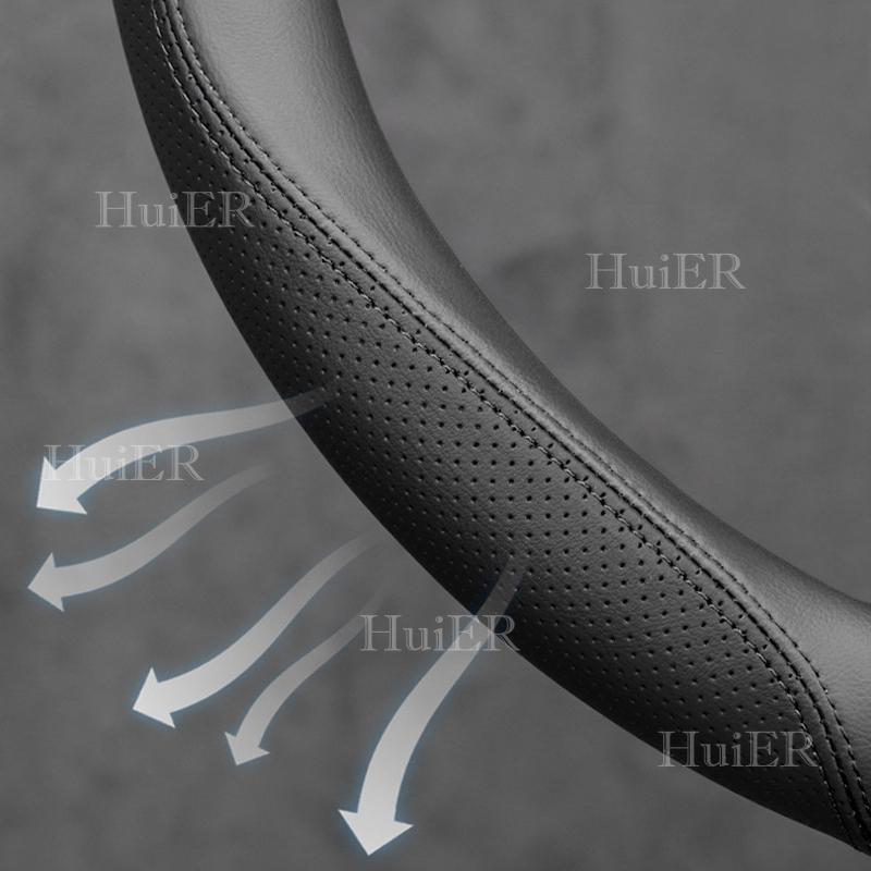 New Round Car Steering Wheel Cover For Toyota bZ7 BZ7 2025 2026 UltraThin Leather Anti Scratch Non-slip Interior Accessories