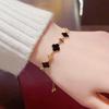 Elegant Four-Leaf Clover Bracelet: Trendy Japanese & Korean Fashion Statement, Fresh All-Match Accessory for Women